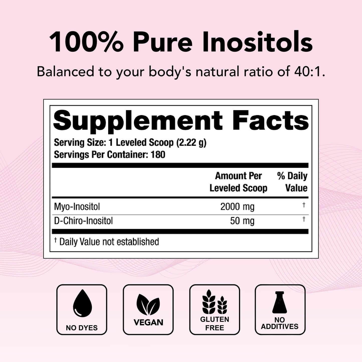 Theralogix Ovasitol Inositol Powder - 180 Servings - Myo-Inositol & D-Chiro Inositol - Maple Wellness Supplements