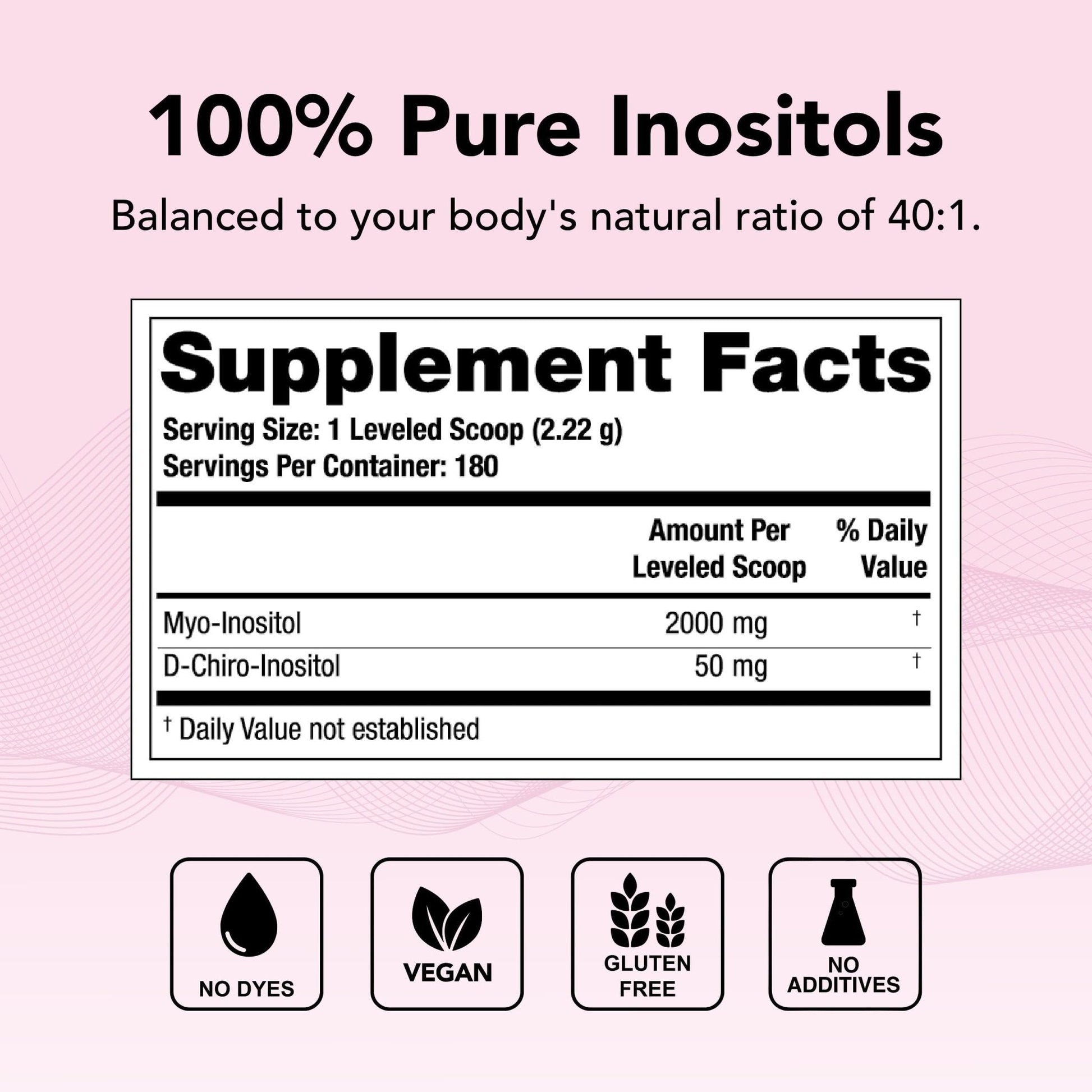 Theralogix Ovasitol Inositol Powder - 180 Servings - Myo-Inositol & D-Chiro Inositol - Maple Wellness Supplements
