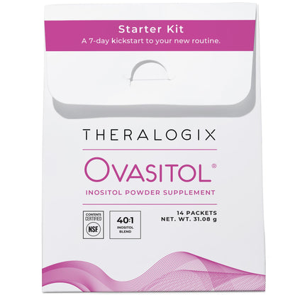 Theralogix Ovasitol Inositol Powder – 7-Day Starter Kit | Premium Inositol Supplement for Women | 40:1 Ratio Myo & D-Chiro Inositol - Maple Wellness Supplements