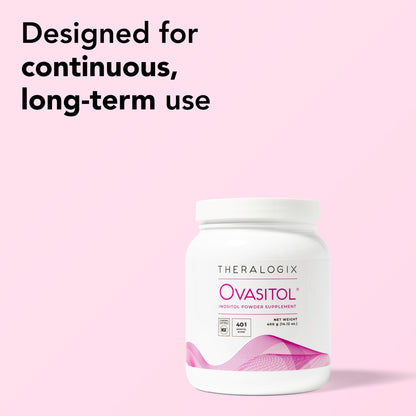 Theralogix Ovasitol Inositol Powder - 90-Day Supply - Myo-Inositol & D-Chiro Inositol for Hormone Balance & Ovarian Function Support - NSF Certified - 400 g (180 Servings) - Maple Wellness Supplements