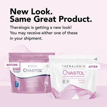 Theralogix Ovasitol Inositol Powder Packets - 180 Servings - Myo-Inositol - Maple Wellness Supplements