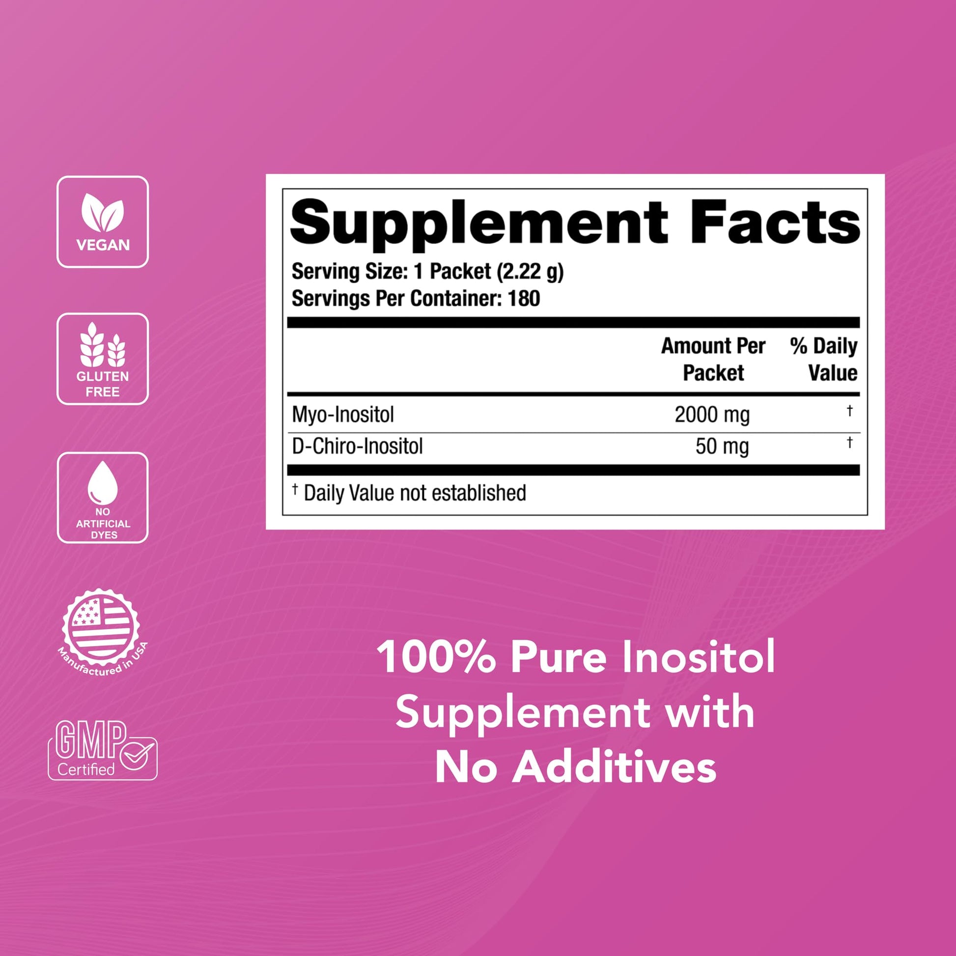 Theralogix Ovasitol Inositol Powder Packets - 90-Day Supply - Myo-Inositol & D-Chiro Inositol for Hormone Balance & Ovarian Function Support - Maple Wellness Supplements