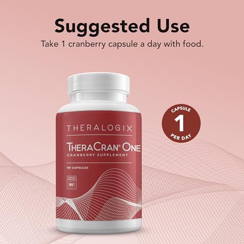 Theralogix TheraCran One Cranberry Capsules - 90-Day Supply - Cranberry Supplement - Maple Wellness Supplements