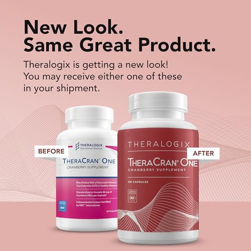 Theralogix TheraCran One Cranberry Capsules - 90-Day Supply - Cranberry Supplement - Maple Wellness Supplements