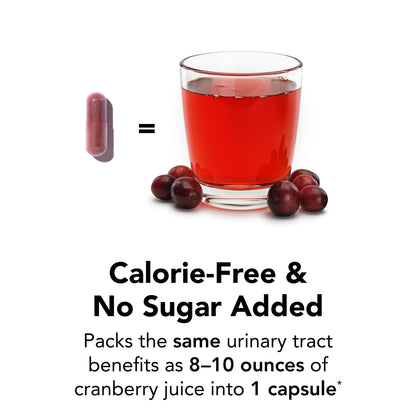Theralogix TheraCran One Cranberry Capsules - 90-Day Supply - Supplement for Men & Women - to Support Urinary Tract Health* - 36mg Soluble PACs per Capsule - Maple Wellness Supplements