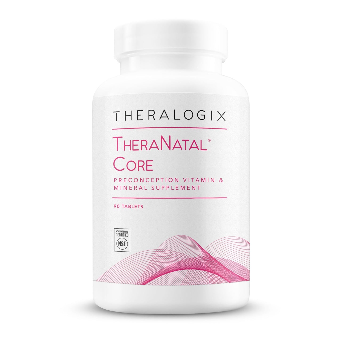 Theralogix TheraNatal Core Preconception Vitamin Supplement - 90-Day Supply - Prenatal Vitamins & Fertility Supplement for Women with Folate, Vitamin D3 - Maple Wellness Supplements