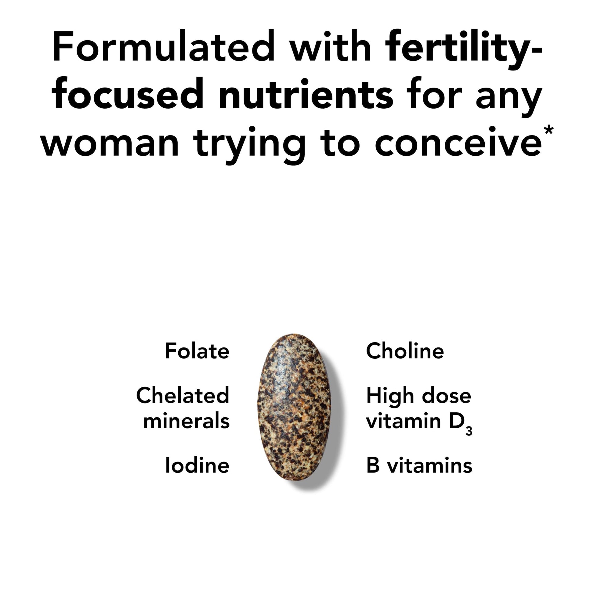 Theralogix TheraNatal Core Preconception Vitamin Supplement - 90-Day Supply - Prenatal Vitamins & Fertility Supplement for Women with Folate, Vitamin D3 - Maple Wellness Supplements