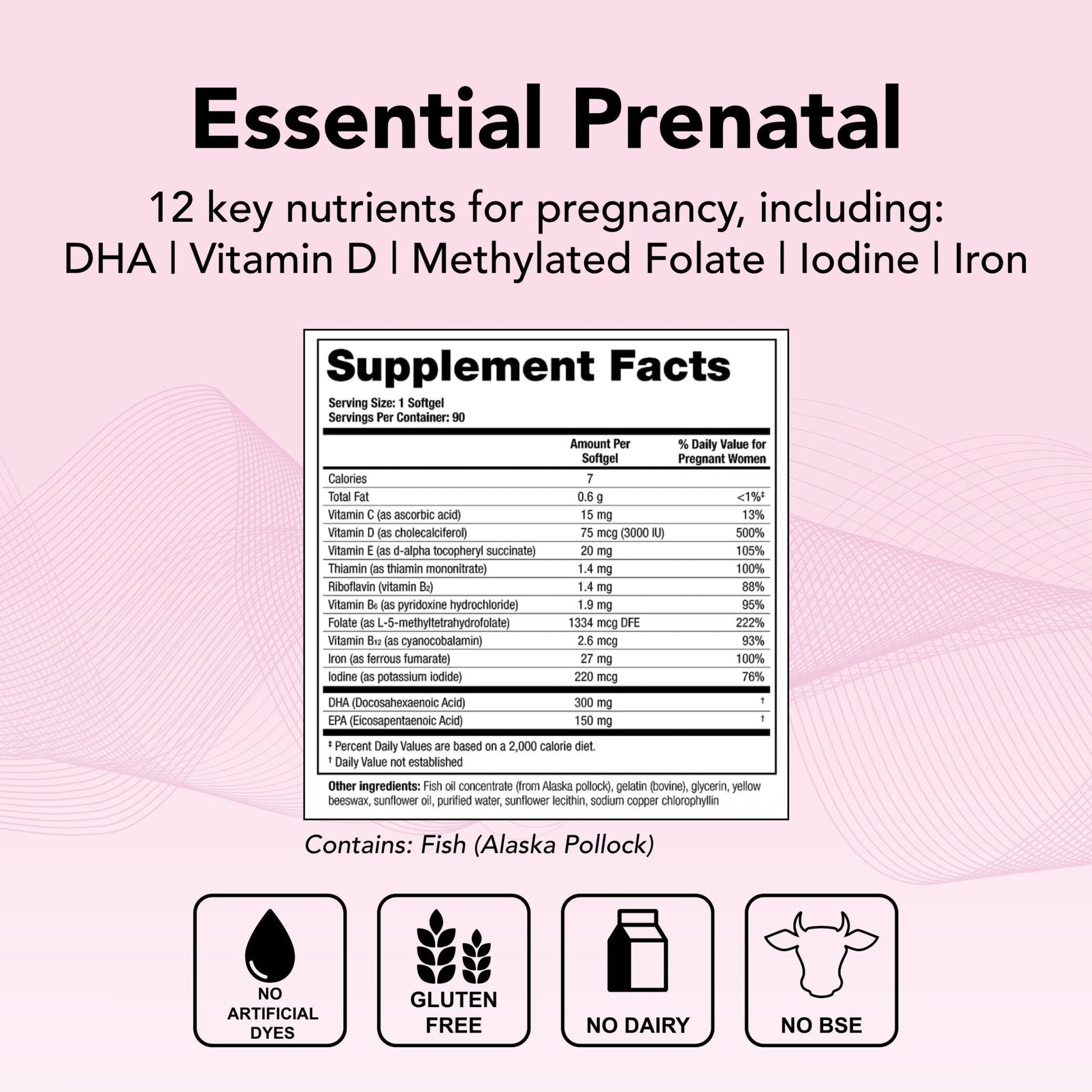 Theralogix TheraNatal One Prenatal Vitamin - 90-Day Supply - Prenatal Multivitamin - Maple Wellness Supplements