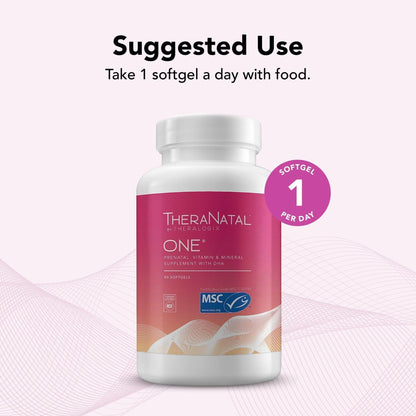 Theralogix TheraNatal One Prenatal Vitamin - 90-Day Supply - Prenatal Multivitamin - Maple Wellness Supplements