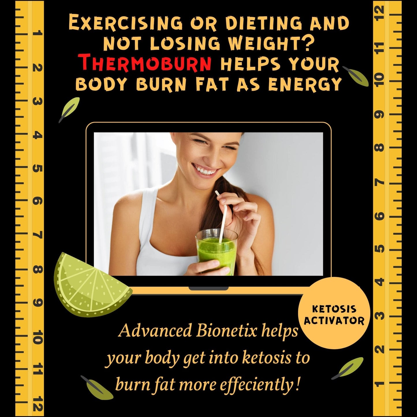 ThermoBurn™ Ketosis Activator Keto Pills + Apple Cider Vinegar Capsules Fat Burner - Maple Wellness Supplements