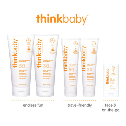 Thinkbaby SPF 50+ Baby Sunscreen, 6 Oz. – Safe, Natural Mineral Sun Cream for Babies - Maple Wellness Supplements