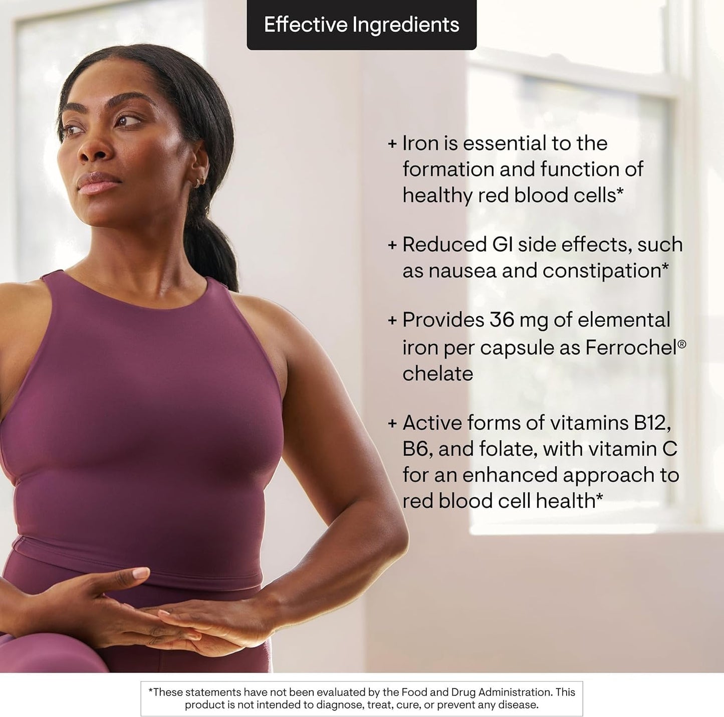 THORNE - Advanced Iron Complex (Formerly Ferrasorb) - Complete Blood Support Formula* - Elemental Iron, Folate, B and C Vitamins for Optimal Absorption - Gluten, Dairy & Soy-Free - 60 Servings - Maple Wellness Supplements