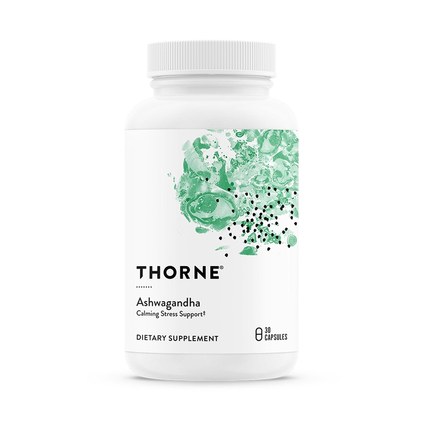 THORNE - Ashwagandha - Highly Concentrated Shoden - Calming Stress Support for Women & Men* - Supports Daytime Energy, Mental Clarity & Optimal Immune Function* - 30 Capsules - Maple Wellness Supplements