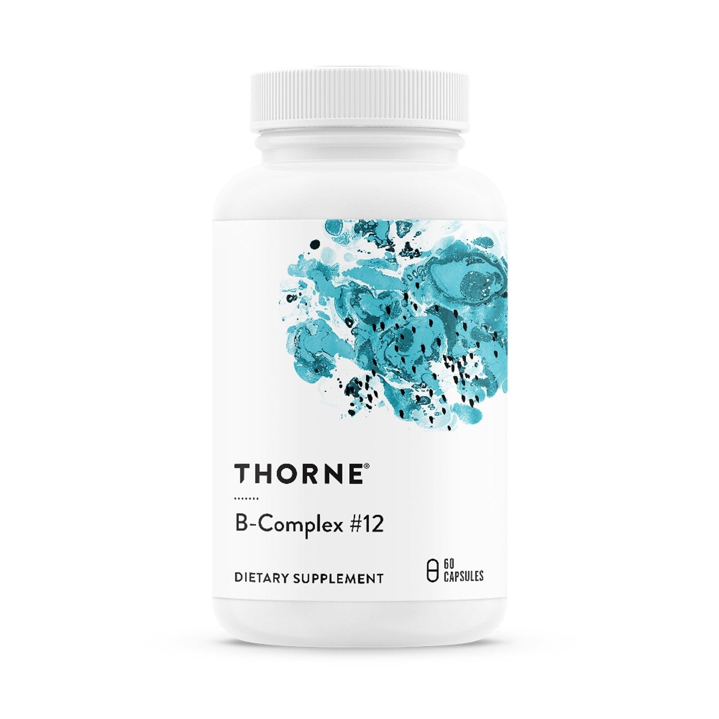 THORNE - B-Complex 12 - Vitamin B Complex with Choline Supplement - Supports Cellular Energy Production & a Healthy Nervous System* - Third-Party Certified - Maple Wellness Supplements