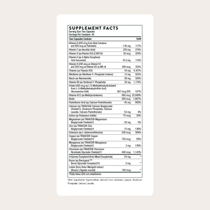 THORNE - Basic Nutrients 2/Day - Comprehensive Daily Multi-Vitamin with Optimal Bioavailability - Vitamin & Mineral Formula - Third-Party Certified - Maple Wellness Supplements