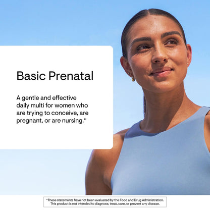 THORNE - Basic Prenatal - Well-Researched Folate Multi for Pregnant and Nursing Women Includes 18 Vitamins and Minerals, Plus Choline - Gluten, Dairy & Soy-Free - 90 Capsules - 30 Servings - Maple Wellness Supplements