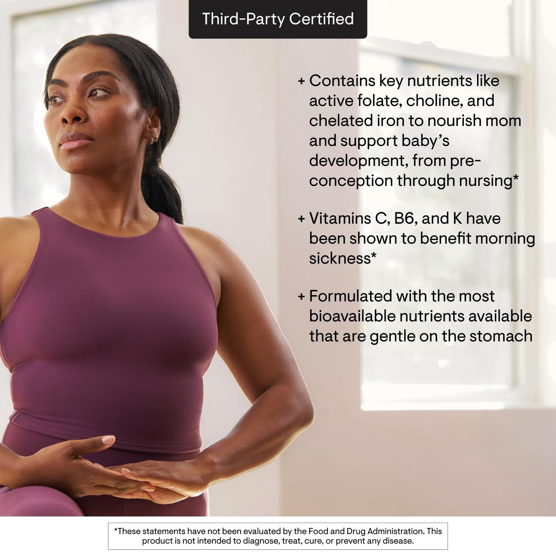 THORNE - Basic Prenatal - Well-Researched Folate Multi for Pregnant & Nursing Women - Includes 18 Vitamins & Minerals, Plus Choline - Third-Party Certified - Maple Wellness Supplements