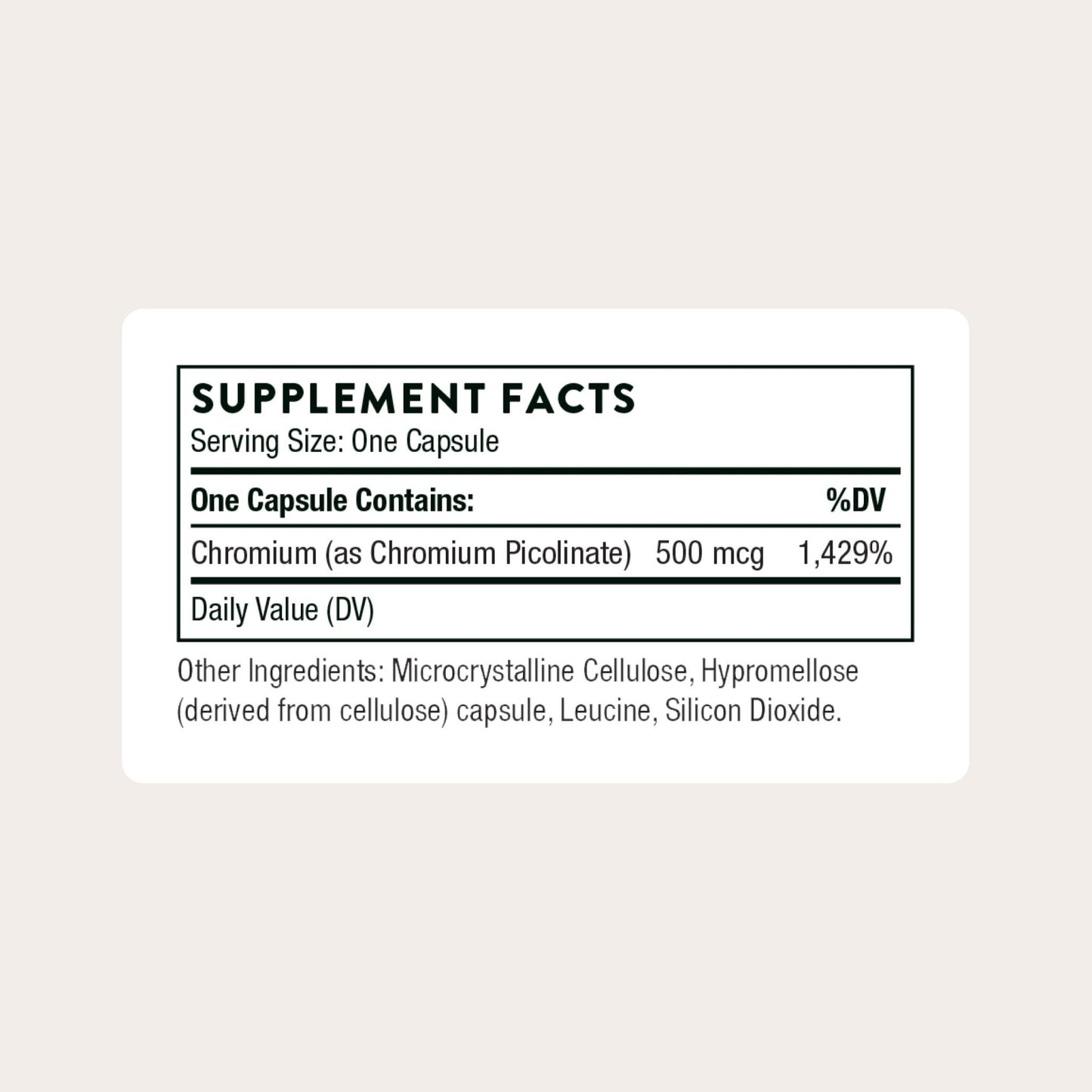 THORNE - Chromium Picolinate - Essential Mineral Supplement for Healthy Metabolism Support - Supports Carbohydrate Cravings* - Maple Wellness Supplements