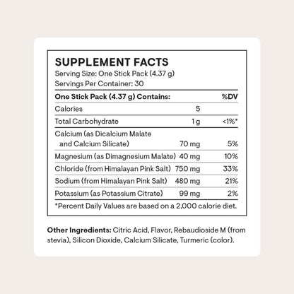 THORNE - Daily Electrolytes - Zero Sugar & Low-Calorie Electrolyte Powder Drink Mix - Flavors Derived from Natural Sources - NSF Certified for Sport - Blood Orange - 30 Stick Packs - Maple Wellness Supplements