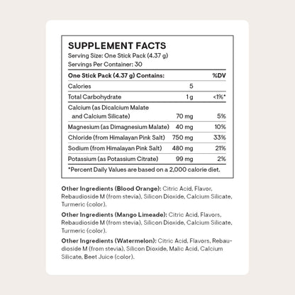 THORNE - Daily Electrolytes - Zero Sugar & Low-Calorie Electrolyte Powder Drink Mix - Flavors Derived from Natural Sources - NSF Certified for Sport - Variety - 30 Stick Packs - Maple Wellness Supplements