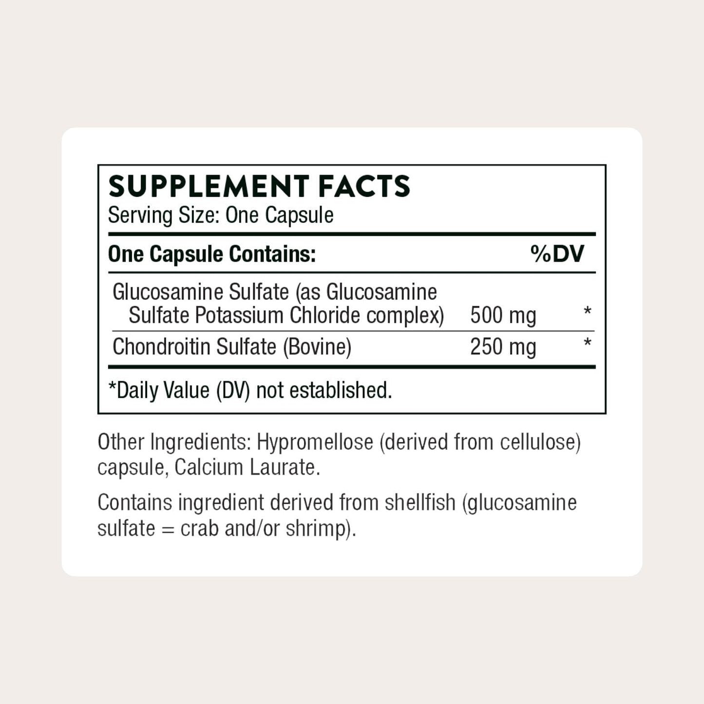 THORNE - Glucosamine & Chondroitin - Helps Maintain Healthy Joint Function & Mobility - Supports Normal Cartilage Formation* - Third-Party Certified - Gluten, Dairy & Soy-Free - 90 Capsules - Maple Wellness Supplements