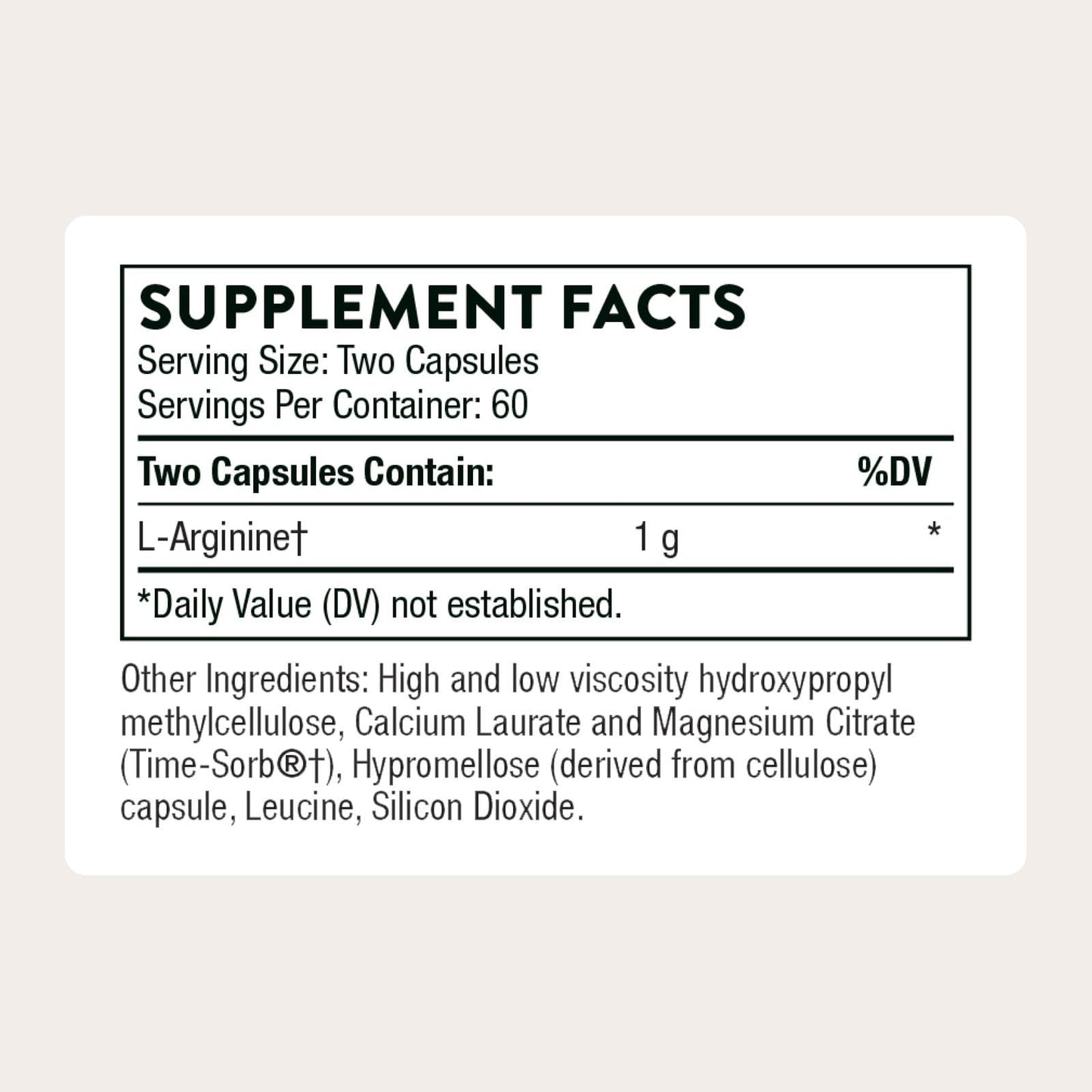 THORNE - L-Arginine - Sustained-Release - Supports Heart Health, Nitric Oxide Production, Exercise Capacity & Optimal Blood Flow* - Third-Party Certified - Maple Wellness Supplements