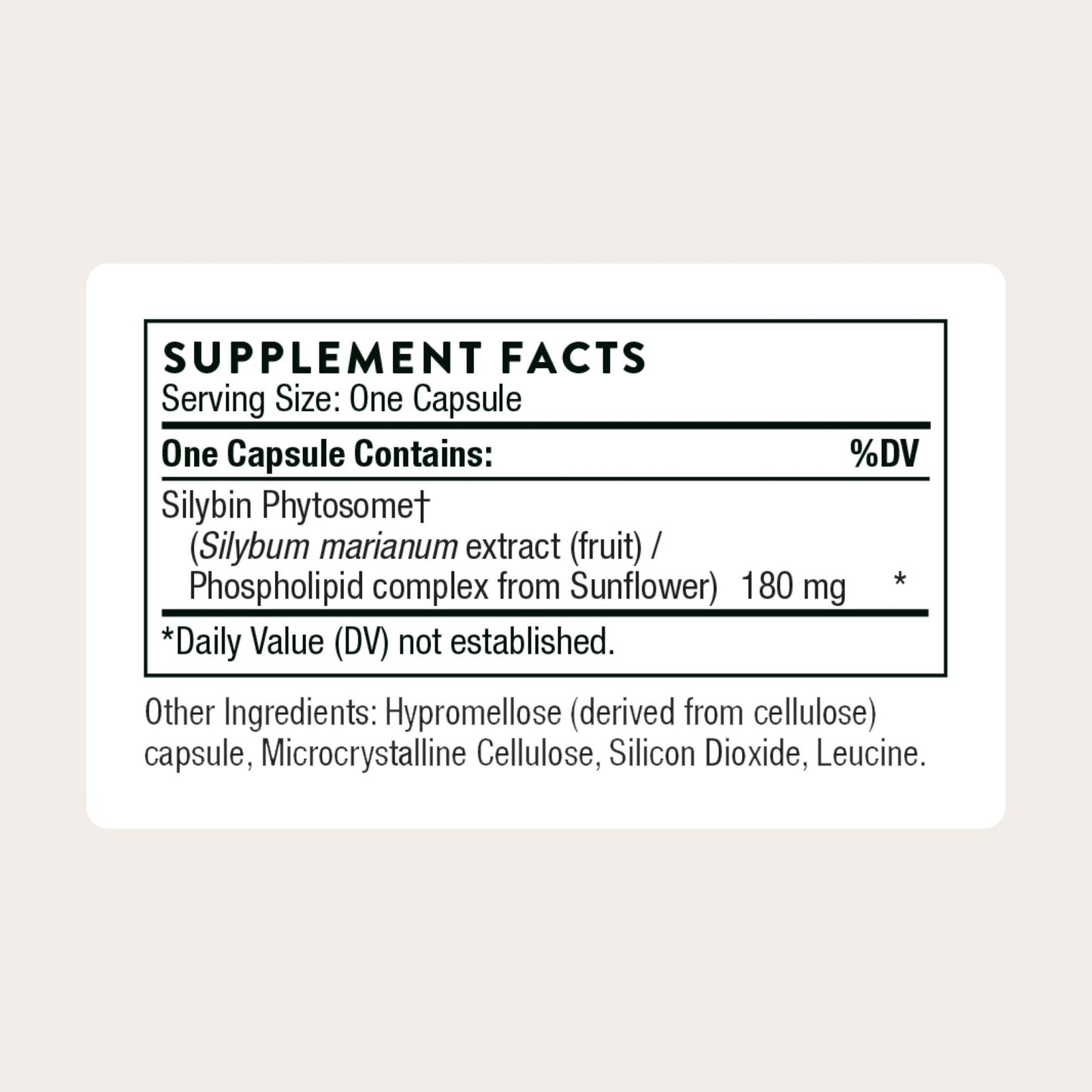 THORNE - Milk Thistle Phytosome (Formerly Siliphos) - Botanical Extract Complex for Antioxidant and Liver Support* - Third-Party Certified - Maple Wellness Supplements