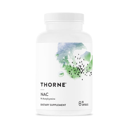 THORNE - NAC - N-Acetylcysteine - 500mg - Supports Respiratory Health & Immune Function - Promotes Liver & Kidney Detox - Maple Wellness Supplements