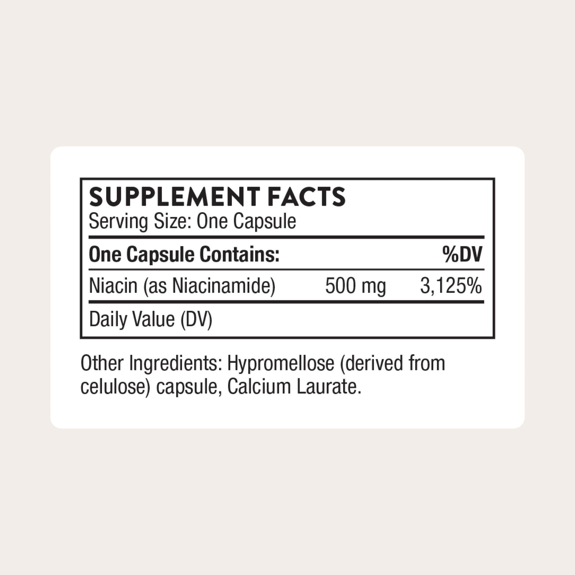 THORNE - Niacinamide - Non-Flushing Form of Vitamin B3 - Supports Skin Health & Provides Cellular Protection* - Niacin Supplement - Third-Party Certified - Maple Wellness Supplements