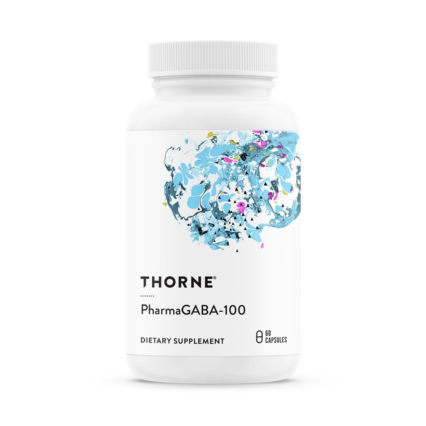 THORNE - PharmaGABA-100 - GABA Supplement - 100 mg Natural Source Gamma-Aminobutyric Acid - Maple Wellness Supplements