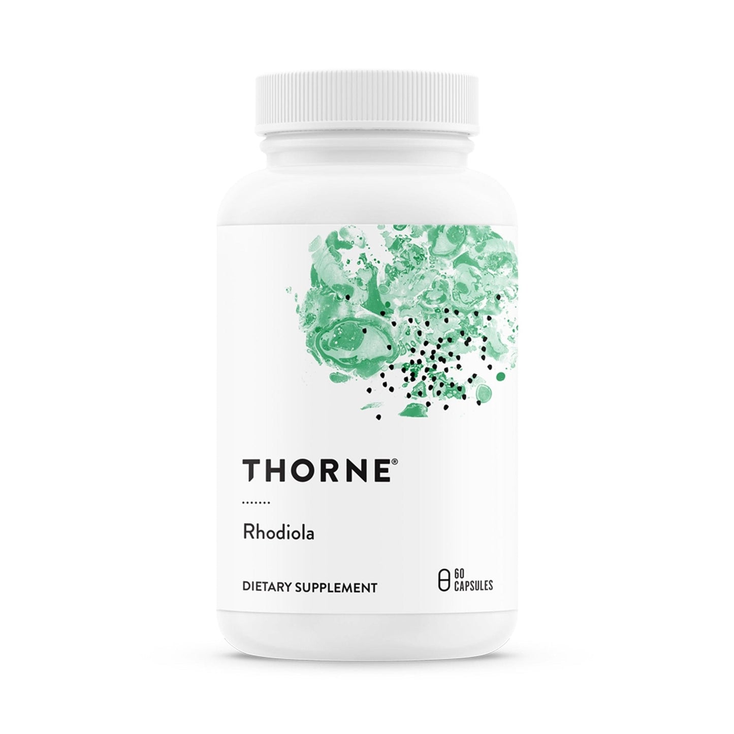 Thorne Rhodiola - Botanical Supplement for Stress Relief - Enhances Sleep, and Mental Focus - 60 Capsules - Maple Wellness Supplements