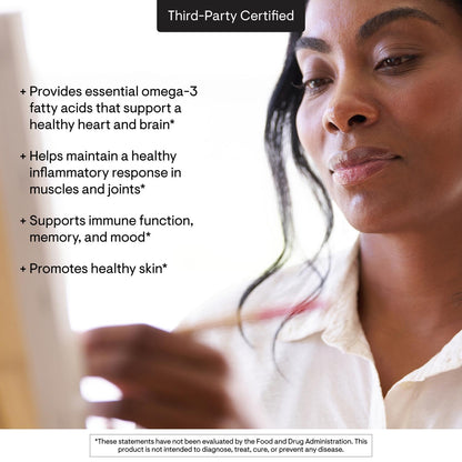 THORNE - Super EPA - Omega-3 Fatty Acids EPA 425mg & DHA 270mg Supplement - Support Brain, Cardiovascular, Joints & Skin* - Gluten, Dairy & Soy-Free - 90 Gelcaps - Maple Wellness Supplements