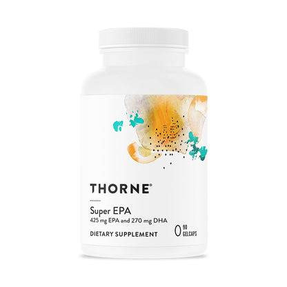 THORNE - Super EPA - Omega-3 Fish Oil Supplement with EPA & DHA from Sustainably Sourced Fish - Supports Brain, Skin, Joint & Heart Health* - Third-Party Certified - Maple Wellness Supplements