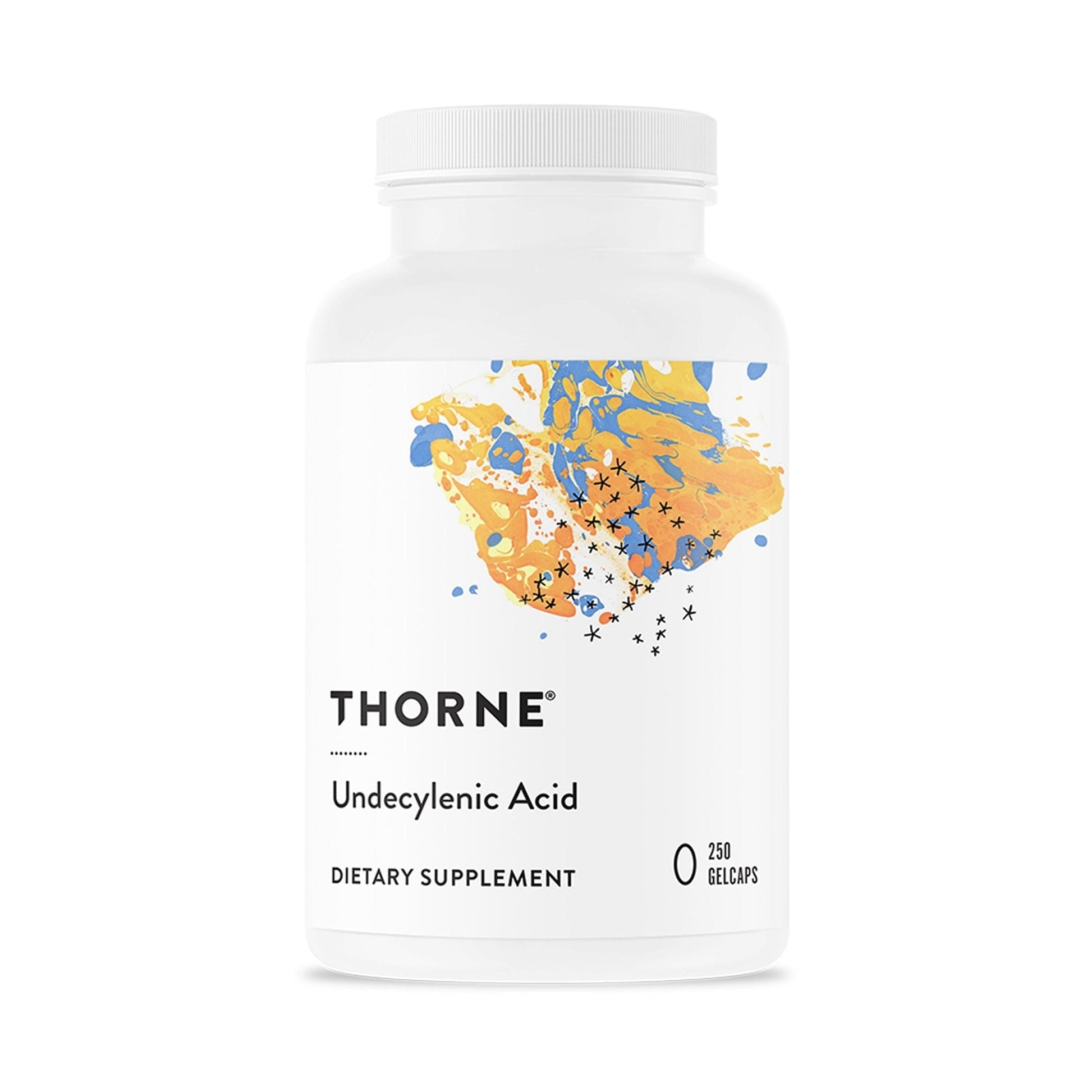 THORNE - Undecylenic Acid (Formerly Formula SF722) - 250 mg of Undecylenic Acid - for a Healthy Balance of Gut & Vaginal Flora* - Gluten Free - 250 Gelcaps - 50 Servings - Maple Wellness Supplements