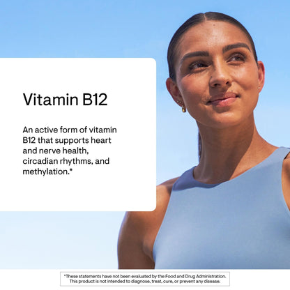 THORNE - Vitamin B12 - as Methylcobalamin - Supports Heart & Nerve Health, Blood Cell Function, Restful Sleep & Methylation* - Third-Party Certified - Maple Wellness Supplements