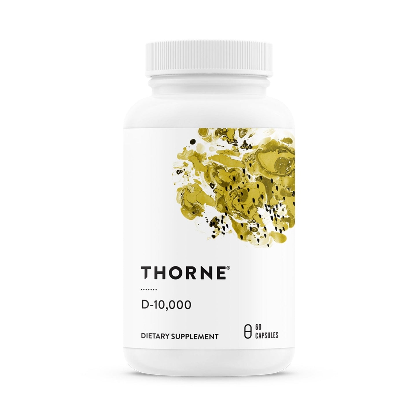 THORNE - Vitamin D3 Supplement - Supports Healthy Bones, Teeth, Muscles, Cardiovascular & Immune Function* - Gluten, Dairy & Soy-Free - 10,000 IU - 60 Servings - Maple Wellness Supplements