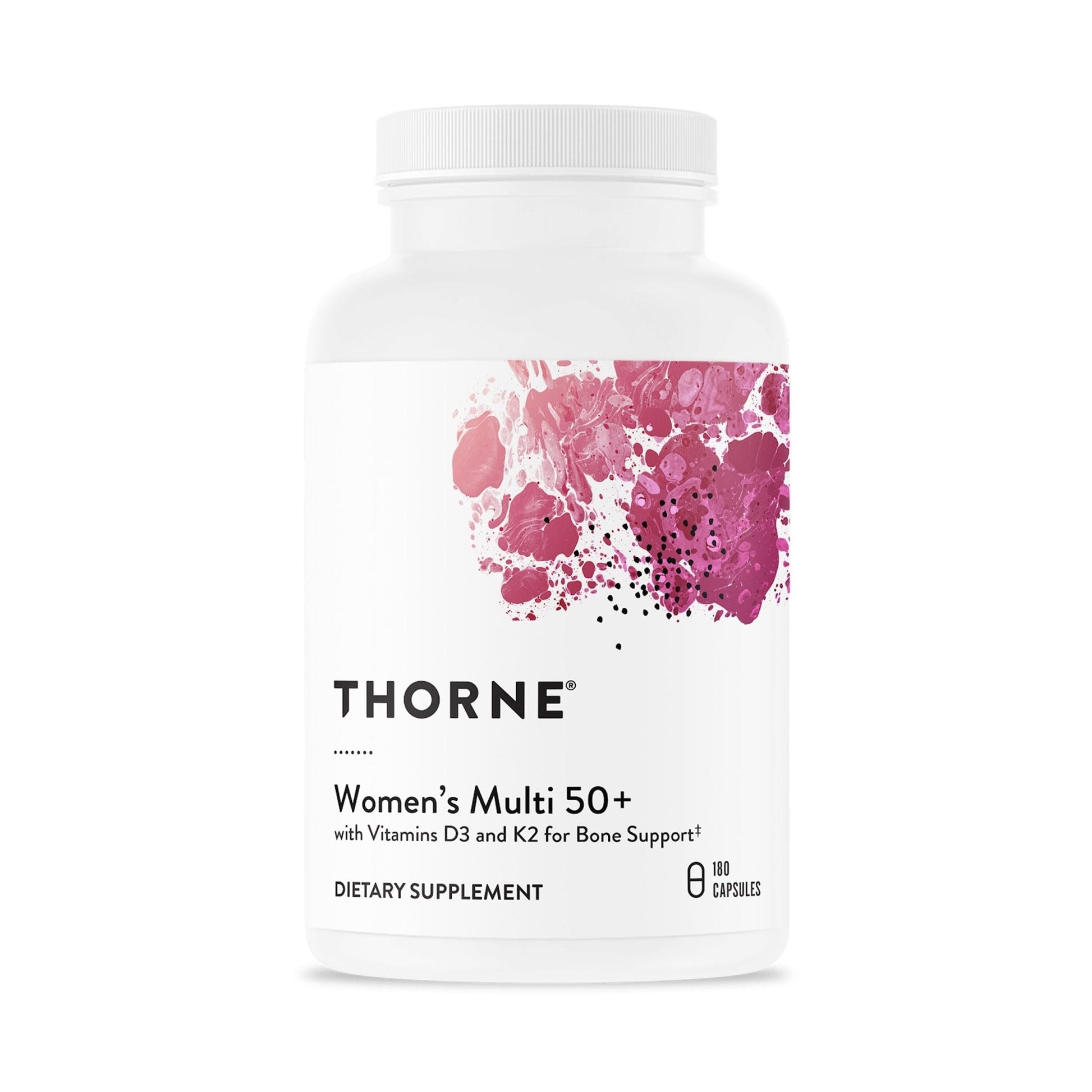 THORNE - Women's Multi 50+ - Comprehensive Daily Multi with Vitamins A, B6, B12, C, D, E, K, Zinc & More - Support Heart, Brain, Bone & Immune Health - Maple Wellness Supplements