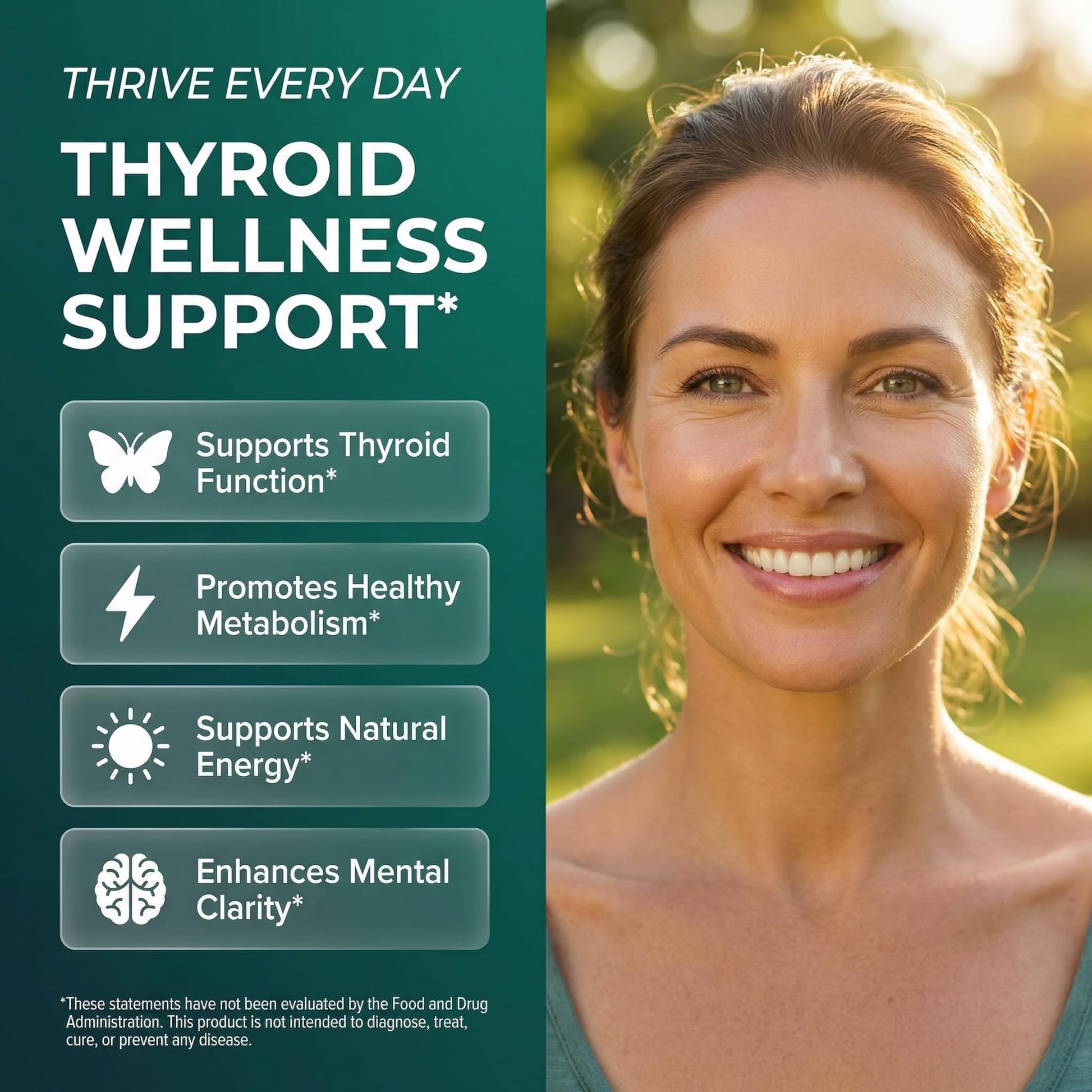 ThyroBloom Thyroid Support for Women Liquid Drops Iodine L-Tyrosine Selenium Copper Ashwagandha Zinc Kelp Bladderwrack Schisandra Guggul Turmeric Vitamin A D3 B12 - Maple Wellness Supplements