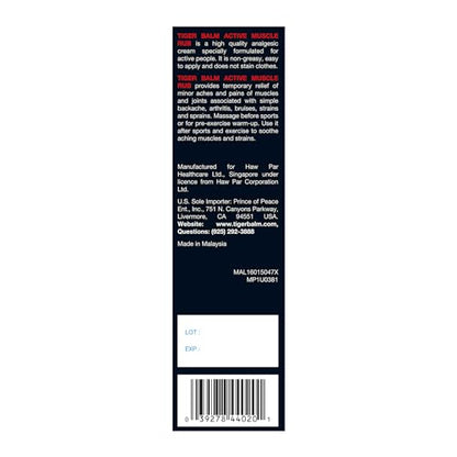 Tiger Balm Muscle Rub, 2-Ounce Tubes (Pack of 6) - Maple Wellness Supplements