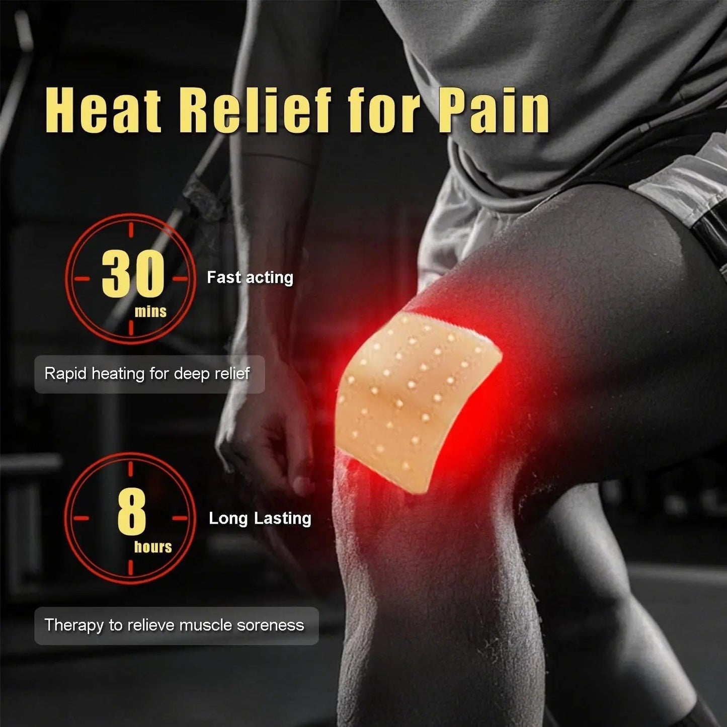 Tiger Patches Balm for Muscle & Joint Relief- Tiger Patch for Knee Neck, Back- 32 Pcs (4 Packs of 8) - Easy to Use - Maple Wellness Supplements