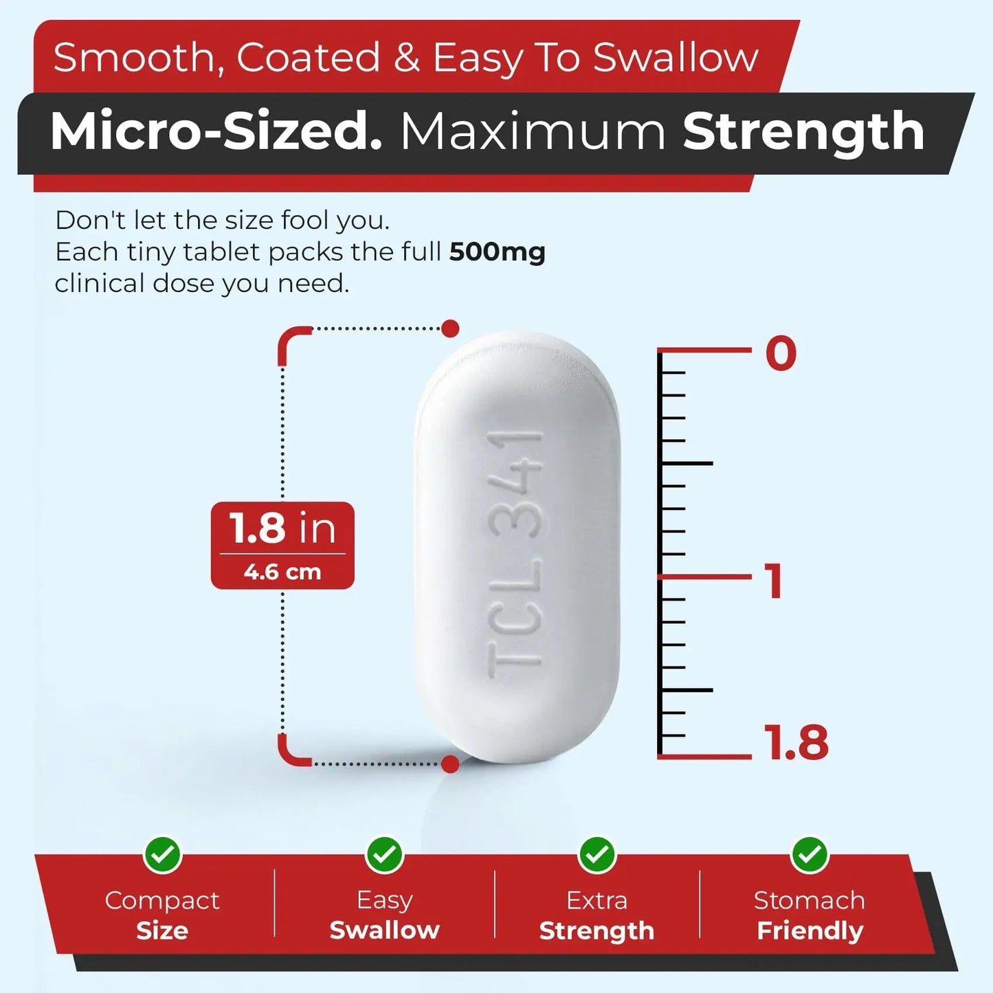TIME-Cap Labs 500 Caplets Extra Strength Acetaminophen 500mg - Pain Reliever & Fever Reducer for Adults, Helps with Headaches, Backaches, Muscle Pain, Toothaches, Arthritis & Menstrual Cramps - Maple Wellness Supplements