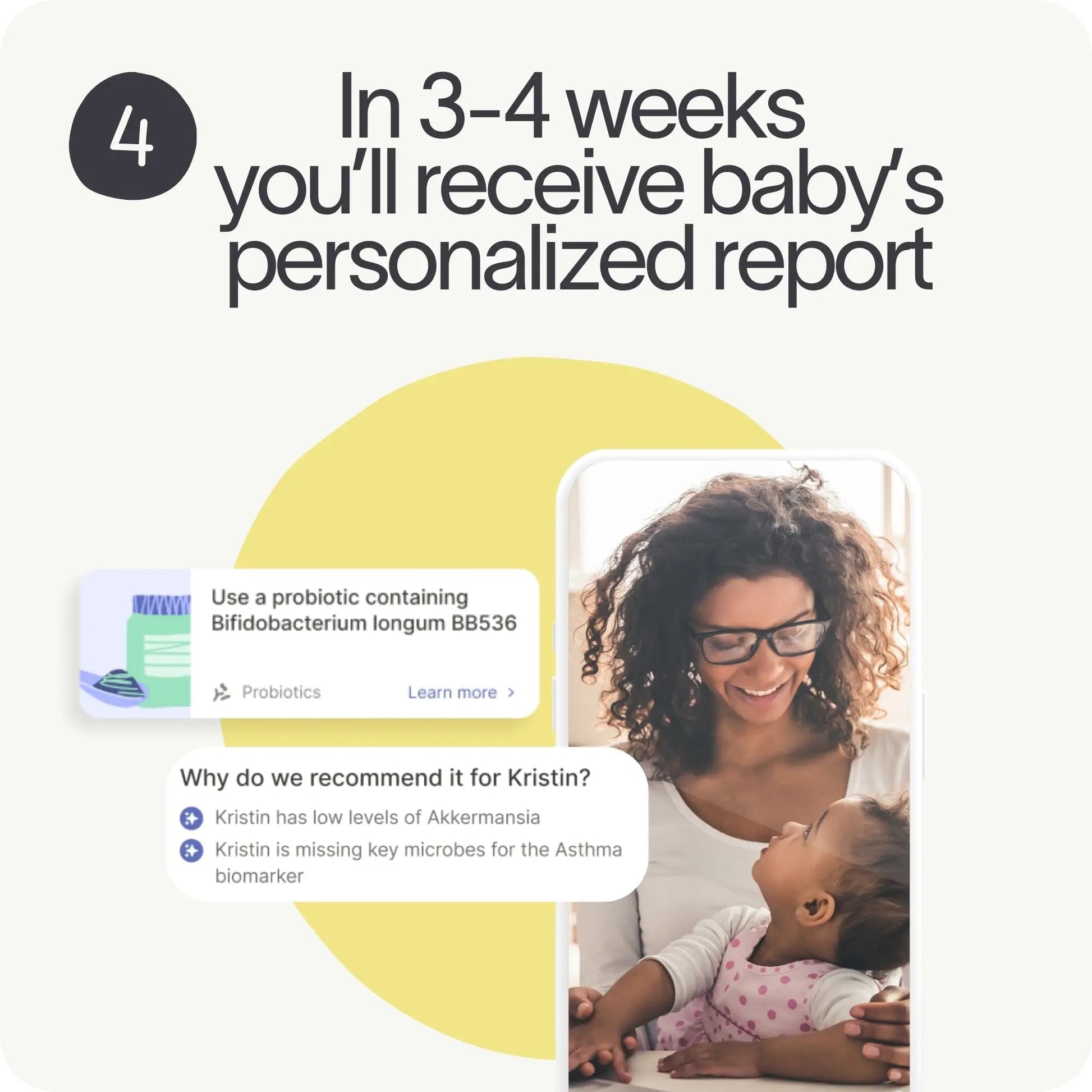 Tiny Health Baby Gut Health Test Kit for Babies and Toddlers, Fast & Mess-Free with Easy at Home Test, 3-4 Weeks Results, Expert Insights - Maple Wellness Supplements