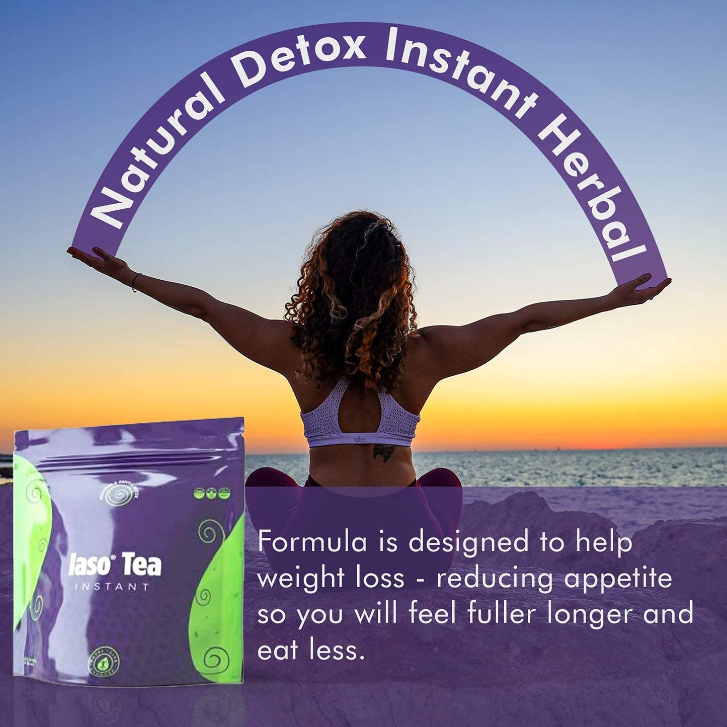 TLC Total Life Changes IASO Natural Detox Instant Herbal Tea - Expiration Date on the Top - Maple Wellness Supplements