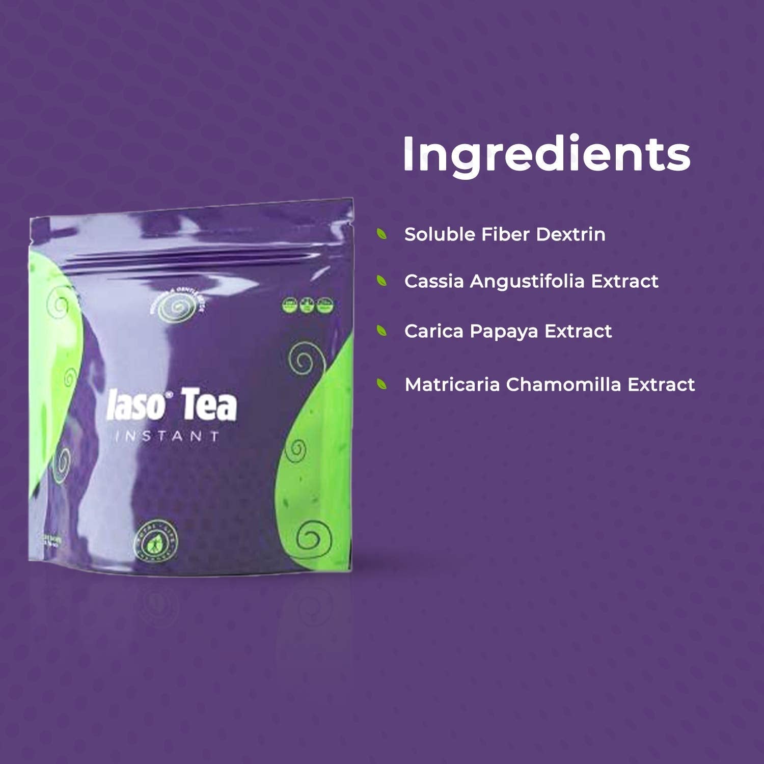 TLC Total Life Changes IASO Natural Detox Instant Herbal Tea - Expiration Date on the Top - Maple Wellness Supplements