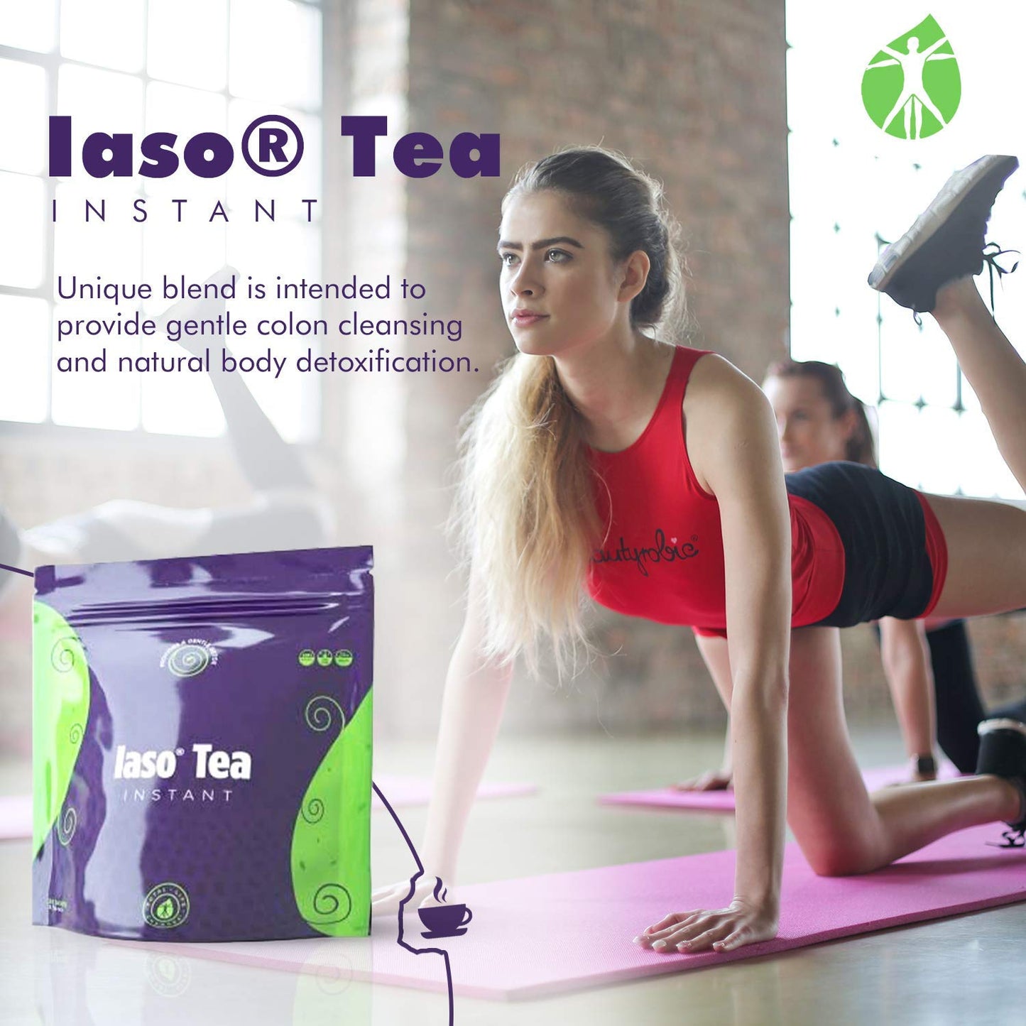 TLC Total Life Changes IASO Natural Detox Instant Herbal Tea - Expiration Date on the Top - Maple Wellness Supplements