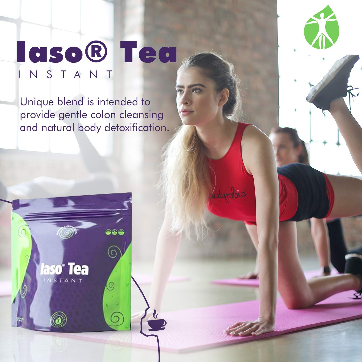 TLC Total Life Changes IASO Natural Detox Instant Herbal Tea - Expiration Date on the Top - Maple Wellness Supplements