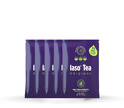 TLC Total Life Changes IASO Natural Herbal Detox Tea Bags - Five Pack (10 Tea Bags) - Maple Wellness Supplements