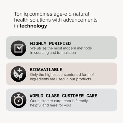 Toniiq 100 Billion CFU Lactobacillus Salivarius Probiotic - Highest Verified CFU Count - Third-Party Lab Tested for Potency - 60 Vegetarian Capsules - 30 Servings - TQ Verified - Maple Wellness Supplements