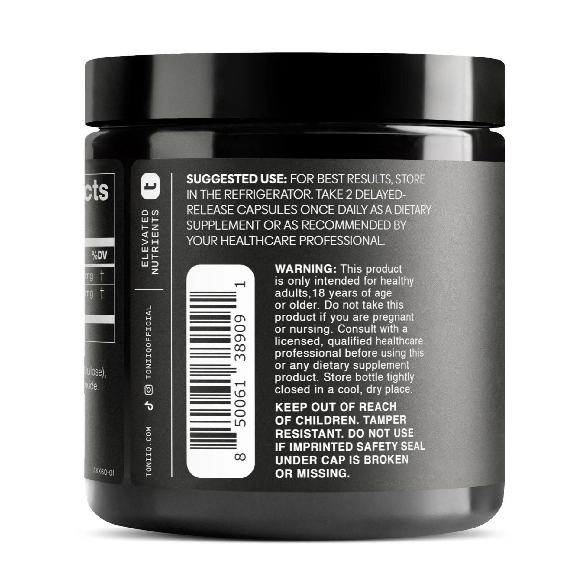 Toniiq Akkermansia Probiotic – 10 Billion TFU – Supports Gut Health & GLP-1 Activity - Maple Wellness Supplements
