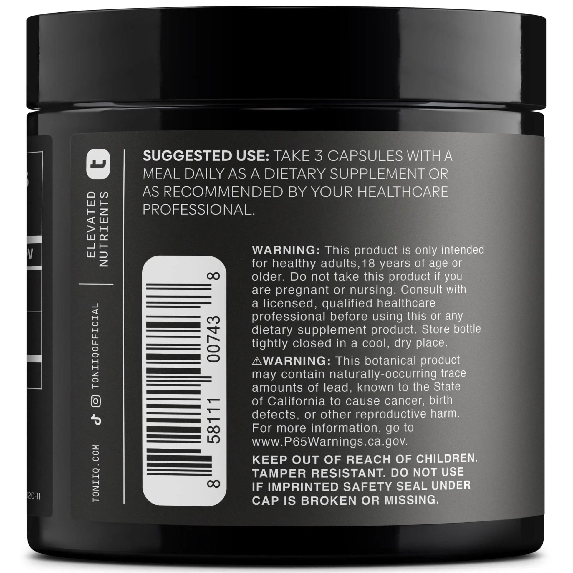 Toniiq Apple Cider Vinegar Capsules - Ultra High Potency 2,010mg Formula with 20% Acetic Acid & Cayenne Pepper - Made with The Mother - Third-Party Lab Tested - 120 Capsules - Maple Wellness Supplements